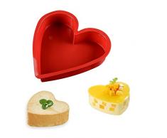 SWEET CANDY BAKERY Großes 25cm Herz Kuchen Backform aus Silikon Back Form Ofenform Backofenform