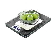 Küchenwaage, Digitale Küchenwaage mit Hochsensiblem LCD Display zur Genauen Gramm Abmessung - Profi Haushaltswaage mit Großer Wiegefläche und Modernem Design - Maximalgewicht 15 Kg inkl Batterien
