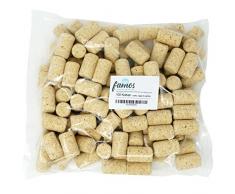 100 Korken/Weinkorken/Flaschenkorken für den idealen Verschluss von Flaschen/Wein Abfüllen/Presskorken/inkl. Gebrauchsanleitung