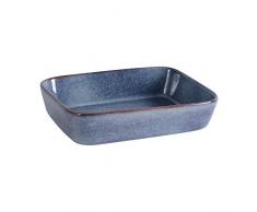 ProCook Auflaufform - Steinzeug - blau - Ofenform - 21 cm x 17 cm - Backform - Steingut - reaktive Glasur