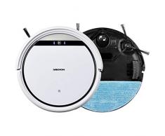MEDION Saugroboter mit Wischfunktion und systematischer Navigation (Gyro, 90 Min. Laufzeit, bis zu 100qm, für Hartböden, Teppiche, Fliesen, Laminat, Tierhaar optimiert, MD 19510)