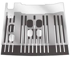 dipos 2X klare Schutzfolie für DeLonghi Dinamica ECAM 350.15.B Tropfblech I Kaffeevollautomaten I Abtropfblech I Abtropfgitter für Kaffee-Maschine
