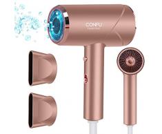 Föhn Ionen Technologie, CONFU 1800W Reisefön Klein und Leicht Profi Haartrockner Schnell Trocken Haarfön mit StylingDüse, 2 Geschwindigkeit, Warm und Kühl Wind