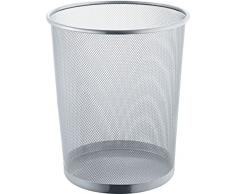 Helit H2518600 Papierkorb Mesh, 23 L, Metall, silber