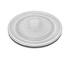 vhbw Glas Mikrowellen-Teller, Drehteller 24.5cm für Mikrowelle LG Electronics MS1983AL, MS1983ALB, MS1986AL, MS198H, MS199H, MS20 HMS1907C