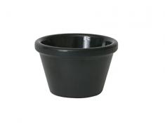 Genware nev-s280–03 Auflaufförmchen Glatte, 81 mm x 36 mm, 3 oz, schwarz
