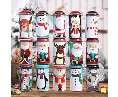 ETbotu Weihnachtsdekorationen, Weihnachtsmann/Schneemann-Muster, Eisgefäß für Kinderpartys