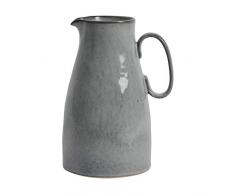 ProCook Malmo Krug - Steinzeug - Dunkelgrau - handgearbeitetes Design - Steingut - Servier-Kanne - 28 cm - Wasserkrug