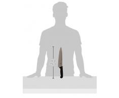 Victorinox Küchenmesser Tranchiermesser Wellenschliff Fibrox Länge: 25 cm Messer, schwarz