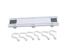 Gluckliy Küchenutensilien Rack Hakenhalter Cook Wandschrank Hanger Storage Organizer (Weiß)