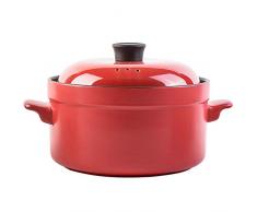 WEHOLY Auflauf Hochtemperaturbeständige Keramik Kleiner Auflauf/Eintopf Offene Flamme Praktischer Steinkrug mit Verbrühungsschutz/Farbiger großer Kapazitätstopf mit Verbrühungsschutz