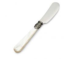 EME NAPOLEON Buttermesser Klein aus INOX rostfreiem Edelstahl 13,5 cm, Butter Streichmesser Spülmaschinengeeignet in Perlmutt - Besteckgarnitur von Napoleon Besteck