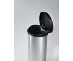 Curver 02150 Metallics Abfallbehälter 40 Liter, metallic-silber