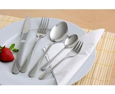 GRÄWE Besteckkoffer für 12 Personen aus Edelstahl, Besteckset 60-teilig, nickelfrei, rostfrei, handpoliert, spülmaschinengeeignet - Serie Stralsund