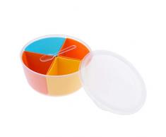 T TOOYFUL Gewürze Aufbewahrungsdose Behälter Zucker Dose Gewürzgläser mit Fächer und Deckel