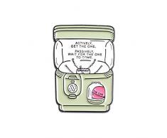 GDLGDL Vintage Schreibmaschine Emaille Pin Kapsel Maschine Abzeichen Klavier Brosche Rekord Kristallkugel Rucksack Cap Anstecknadel Klassischer Schmuck Stil 11