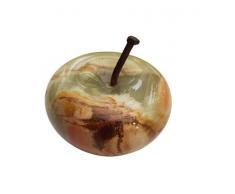 Coquelicot et Coccinelle Mohnblume und Marienkäfer Onyx Marmorgrün – Apfelpresse – handgefertigt (7 cm x 6 cm)