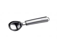 Probus Eisportionierer 21 cm, perfekte Eiskugeln portionieren, hochwertiger Edelstahl mit ergonomischem & abgerundetem Griff, spülmschinengeeignet, aufhängbar, Menge: 1 Stück, silber