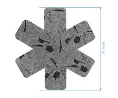 Sunronal Topf- und Pfannenschutz, Kochgeschirrschutz-Set/Trennwände für Töpfe und Pfannen/Trennwand gegen Abrutschen, um Kratzer oder Beschädigungen beim Stapeln zu vermeiden