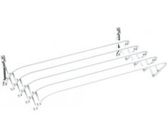 Gimi Brio Super 60 Wäschetrockner für die Wand aus Stahl, 3 m Trockenlänge