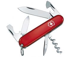 Victorinox Taschenmesser Tourist (12 Funktionen, Korkenzieher, Stech-Bohr-Nähahle) rot