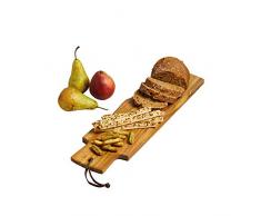 Kitchen Craft Master Class Artesa Akazien-Baguette-/Servierbrett, Holz, Braun, 48 x 13 x 1.5 cm