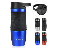 Opard Thermobecher- Travel Mug 350ml- Kaffeebecher to go Thermo- Edelstahl Trinkbecher- Coffee to go Becher- auslaufsicher Autobecher für Heiße und Kalte