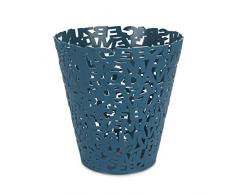 balvi Papierkorb Letters Farbe Blau Origineller Papierkorb aus zusammengefügten Buchstaben Ideal für Büros, Arbeitszimmer, zu Hause und Schulen 11 x 5,5 x 5,5 cm