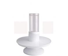 Yxp Überraschungs-Geburtstags-Tortenständer Alles Gute Zum Geburtstag-Tortenständer Mit Überraschungs-Geschenkbox Kreativer Kuchenhalter Geburtstagsgeschenk Sprühkuchenstation,Weiß,M