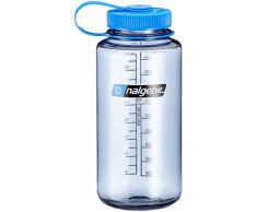 Nalgene Trinkflasche Wide Mouth 1L, Grau, 2178-2025