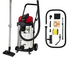Einhell Nass-Trockensauger TE-VC 2340 SA (1200W ECO Power, 2.250W Automatiksteckdose, 40L Edelstahlbehälter, Teleskop-Saugrohr, umfangreiches Düsenzubehör)