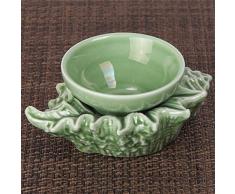 HePing Wu Kreative Seladon Keramik Teesiebe Teesieb Teefilter Zubehör (Color : Plum Conch)