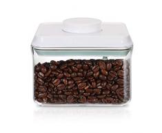 SKY LIGHT Kaffeedose Vorratsdose Behälter mit Deckel POP 1000ml Vakuum Stapelbar Frischhaltedosen Aufbewahrungsdose Luftdicht aus Lebensmittelqualität Polyäthylen Müslidosen BPA frei