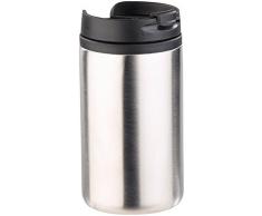 Rosenstein & Söhne Thermobecher: Doppelwandiger Edelstahl-Isolierbecher, hält warm & kalt, 280 ml (Coffee To Go Becher)