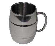 Krug, Fass, Edelstahl, 450 ml, doppelwandig