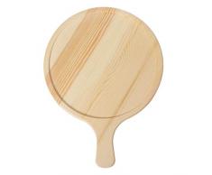 TOPBATHY Pizza Schneidebrett Pizza Peel Paddel Servierbretter mit Griff für Pizzabrot Backen Obst Gemüse Käse (11 Zoll)