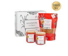 GUATAVITA Geschenkbox VIVA AMIGOS | Vollrohrzucker Set mit 125g Azucarera Zuckerdose, 2x 500g Packungen Panela | Bekannt aus Die Höhle der Löwen