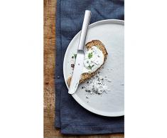 WMF Nuova Brunchmesser Set 2-teilig, 19,5 cm, Frühstücksmesser mit Wellenschliff, Brötchenmesser, Cromargan Edelstahl poliert