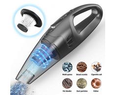 Handstaubsauger Akku, VOONEEN Autostaubsauger 7000PA 2800mAh Nass/Trocken Kabellos Handsauger Staubsauger für Haus, Auto, Büro(kein include Plug)