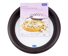 Lurch 85009 Flexiform Quicheform aus Silikon mit Glasboden 26 cm
