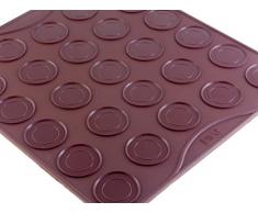 Silikon-Backmatte für 27 Makronen, verhindert Anhaften