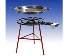Paella Grillset Almeria mit 3-flammigem, 60cm Gasbrenner (24,5 KW), 70cm Pfanne, verstärktes Gestell, incl. Schlauch und Druckminderer