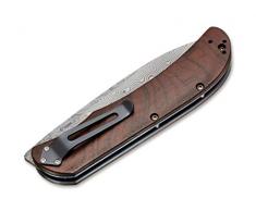 Böker Plus Unisex – Erwachsene Messer Exskelibur 1 Damast Cocobolo Taschenmesser, braun, 20,5 cm