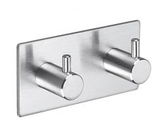 Handtuchhaken Selbstklebend Bademantelhaken 2 Haken Wandhaken Edelstahl rostfrei Bad und Küche Handtuchhalter Kleiderhaken Ohne Bohren, Aikzik® Einfach zu installieren, Super starke Haftung