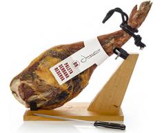 Serrano Schinken Reserva Halbentbeint (Vorderschinken) + Schinkenhalter + Messer 4 - 4.5 Kg