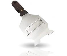 Kerafactum Trüffelhobel Gourmethobel mit gewellter Ultra scharfer Klinge Reibe Hobel für Trüffel Käse Hartkäse ermöglicht hauchdünne Schauben mit Palisander Griff