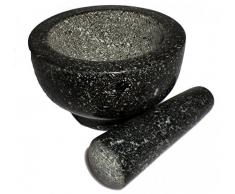 Mörser und Stössel für Gewürze und Kräuter (Schwarz, 2 Kilogramm)
