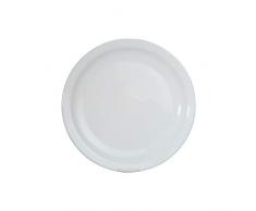 Arcoroc ARC 57975 Hôteliére Teller flach, 23.5cm, Glas, weiß, 6 Stück