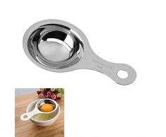 EQLEF® Ei-Separator,Premium Edelstahl Eiweiß Eigelb Trenner,Vereinzeler-Küche-Werkzeug