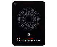 Miji Induktionskochplatte Einzel (designed in Germany) - Kochplatte Induktion mit 2300 Watt, Induktionskochfeld für zuhause & unterwegs (z.B. beim Camping), tragbare elektrische Herdplatte Induktion